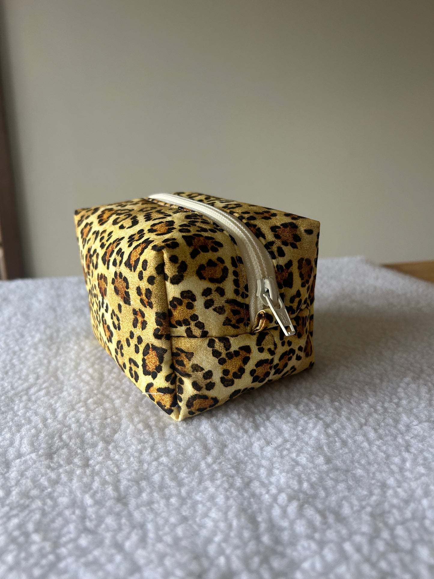The Leopard Boxy Pouch - Small