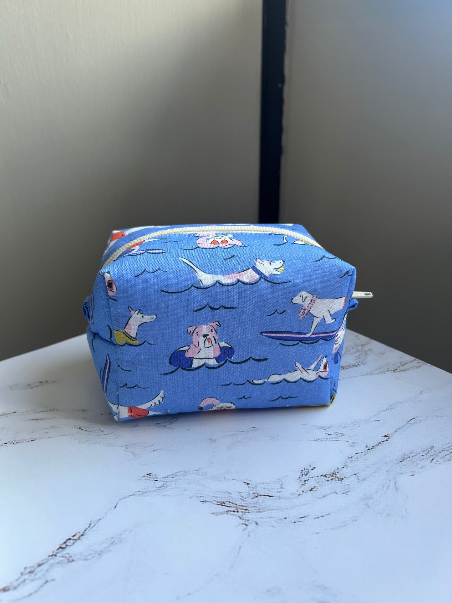 Surfing Dogs Boxy Pouch - Small