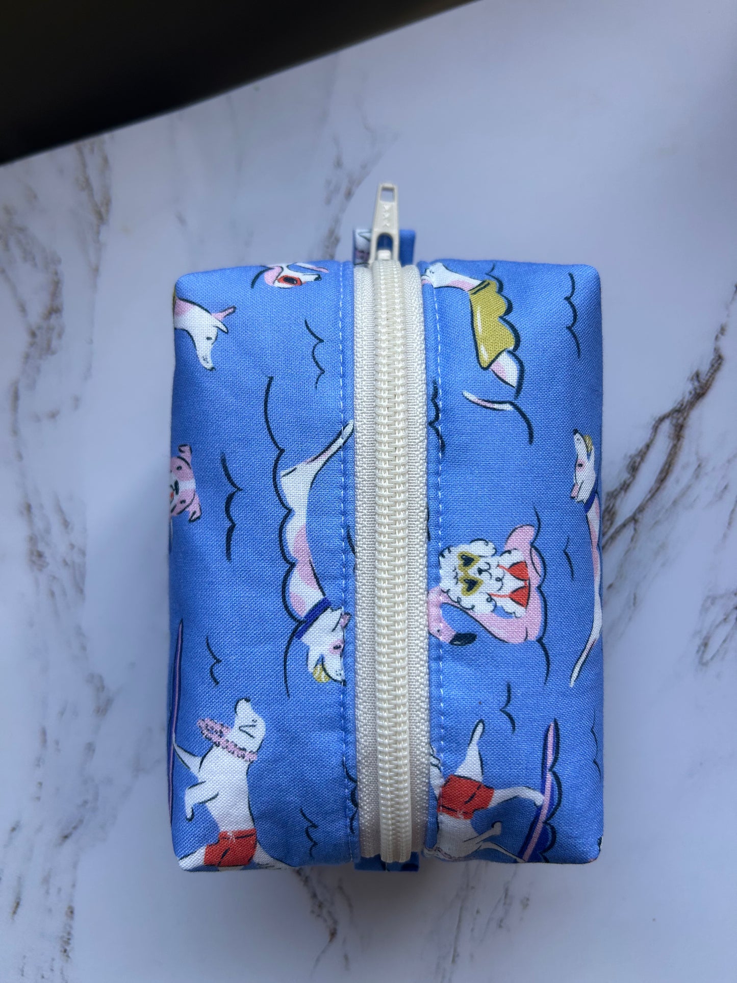 Surfing Dogs Boxy Pouch - Small