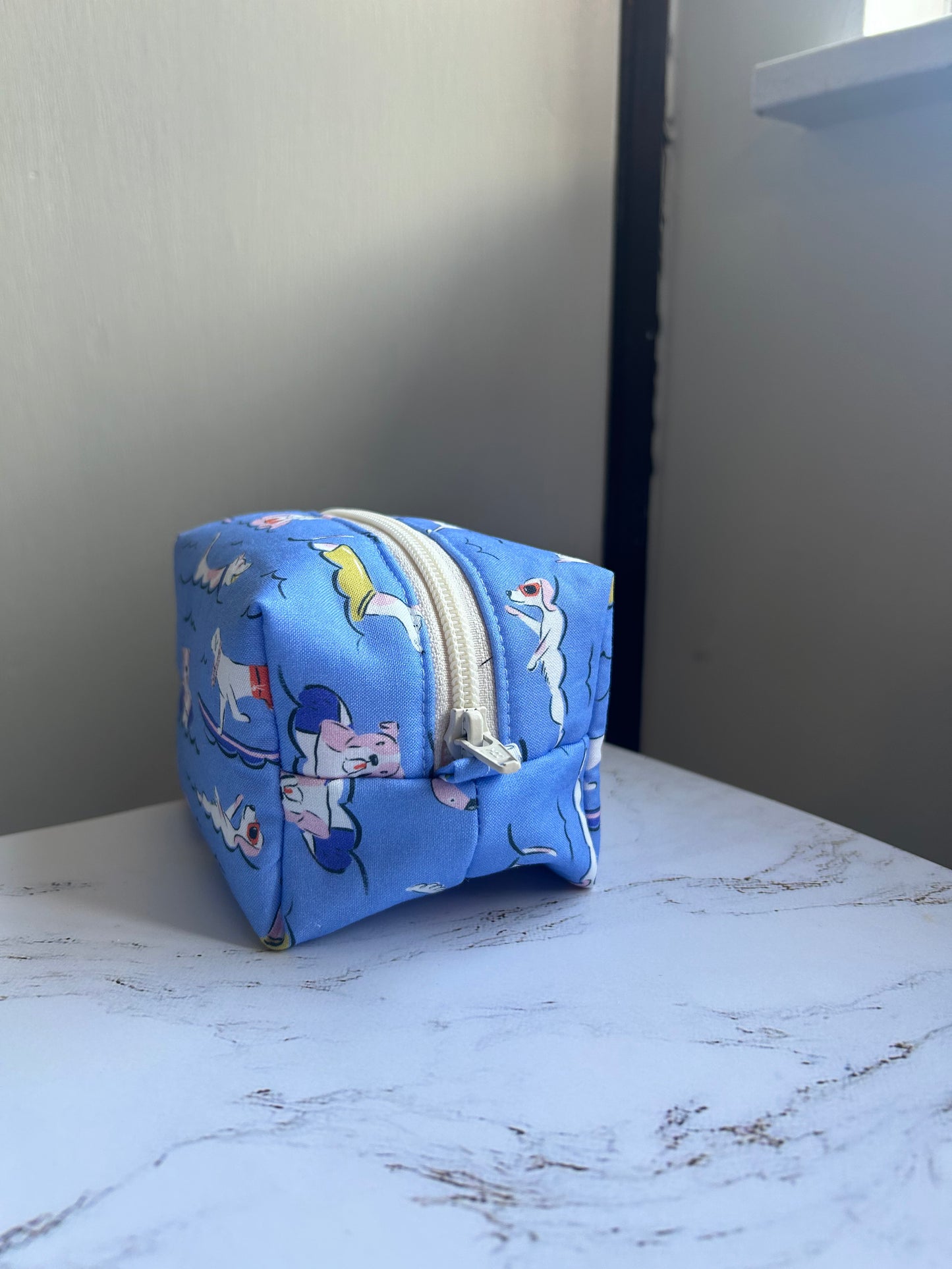 Surfing Dogs Boxy Pouch - Small
