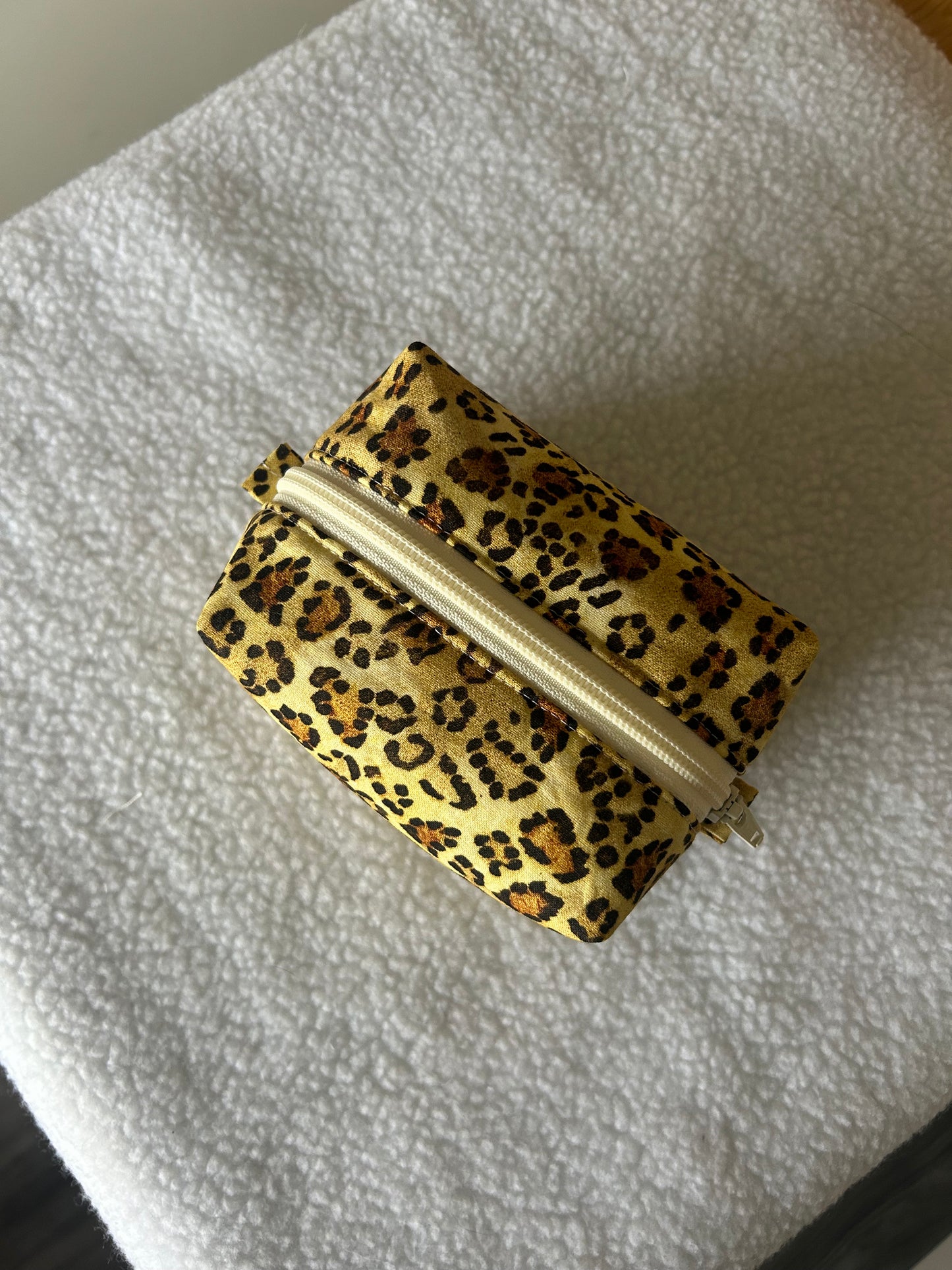 The Leopard Boxy Pouch - Small