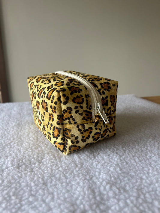 The Leopard Boxy Pouch - Small