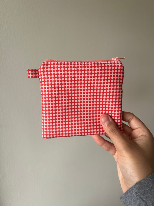 Checkered Keychain Wallet