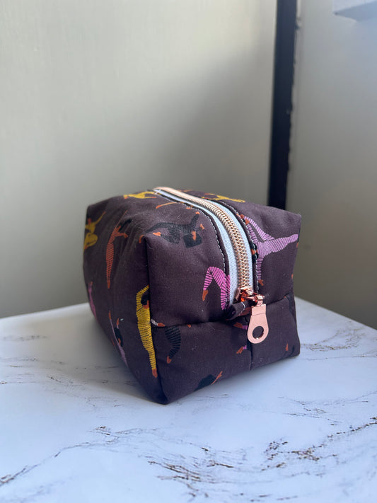 Dancing Ladies Boxy Pouch - Small