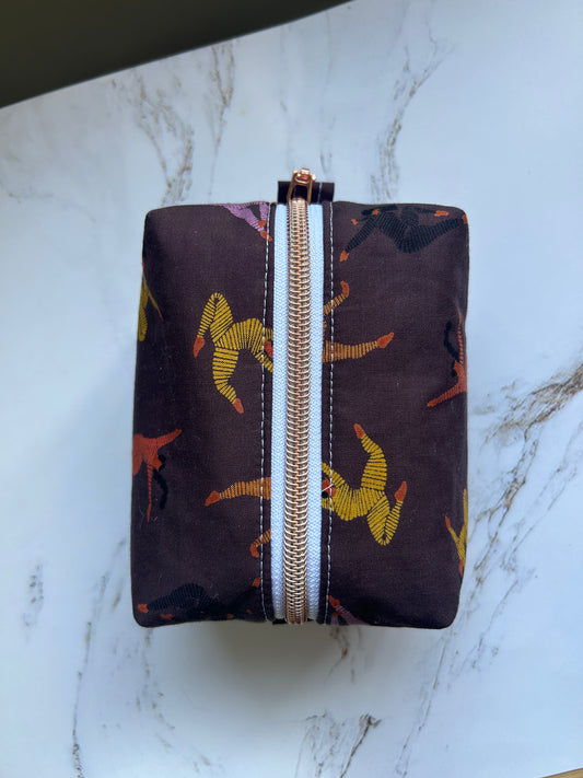 Dancing Ladies Boxy Pouch - Small