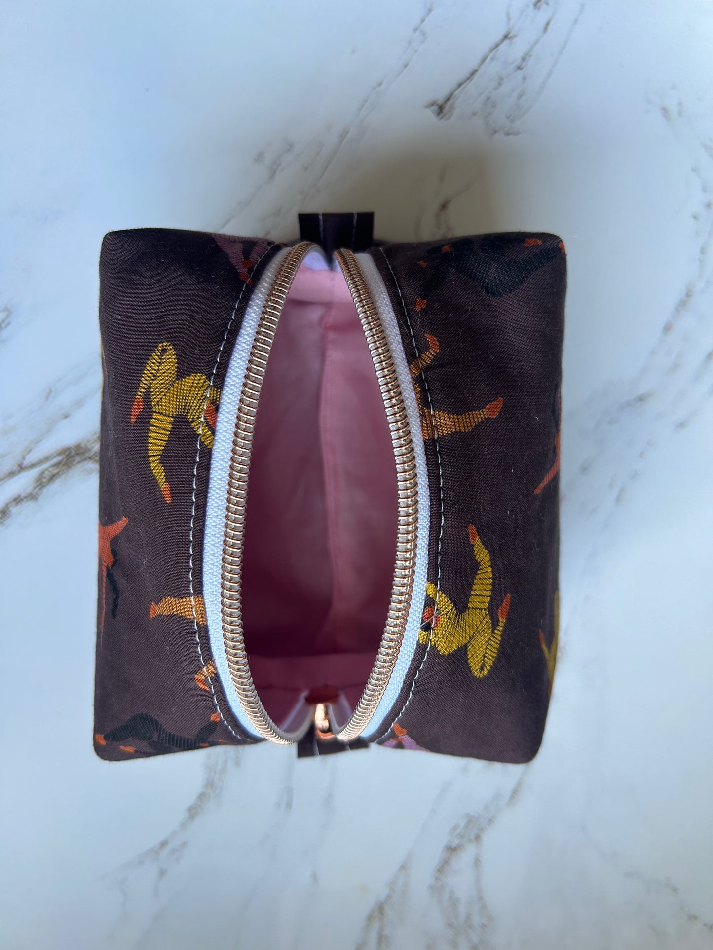 Dancing Ladies Boxy Pouch - Small