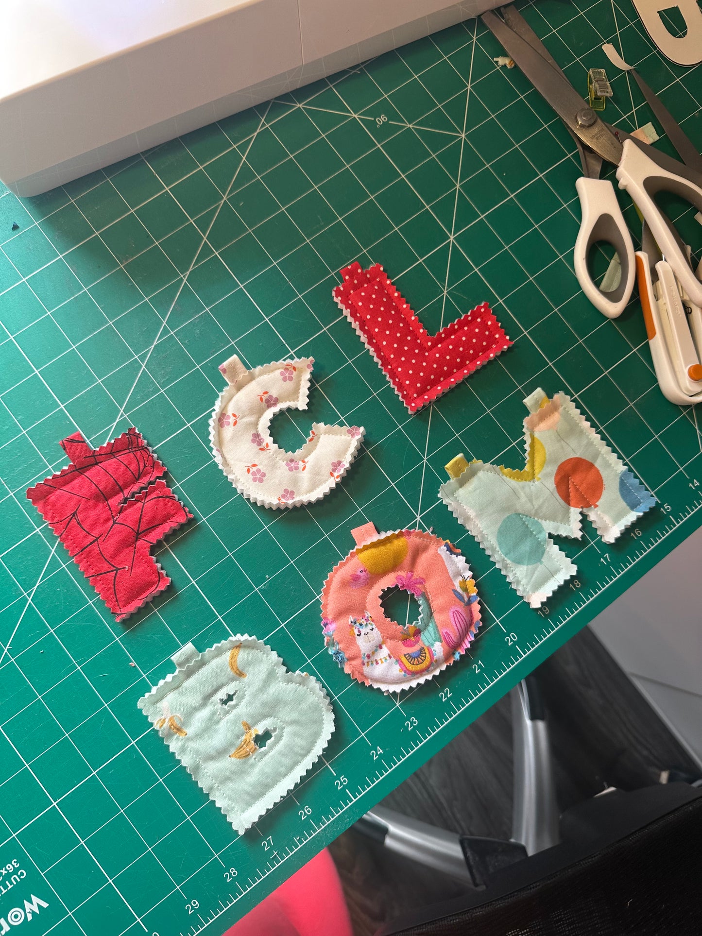 Single Quilted Letters